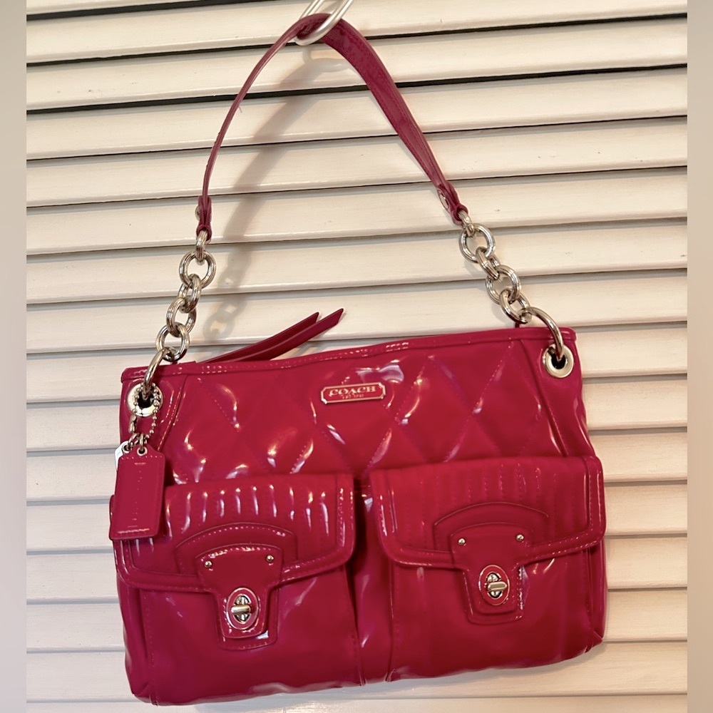 Coach Poppy Liquid Gloss Legacy Hippie Bag, style #F18678